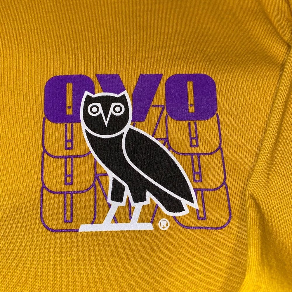Long sleeve OVO drake shirt with decal SMALL